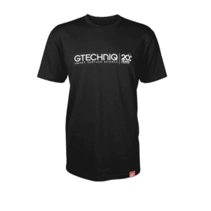 Black 20 Year T-Shirt with Middle Logo